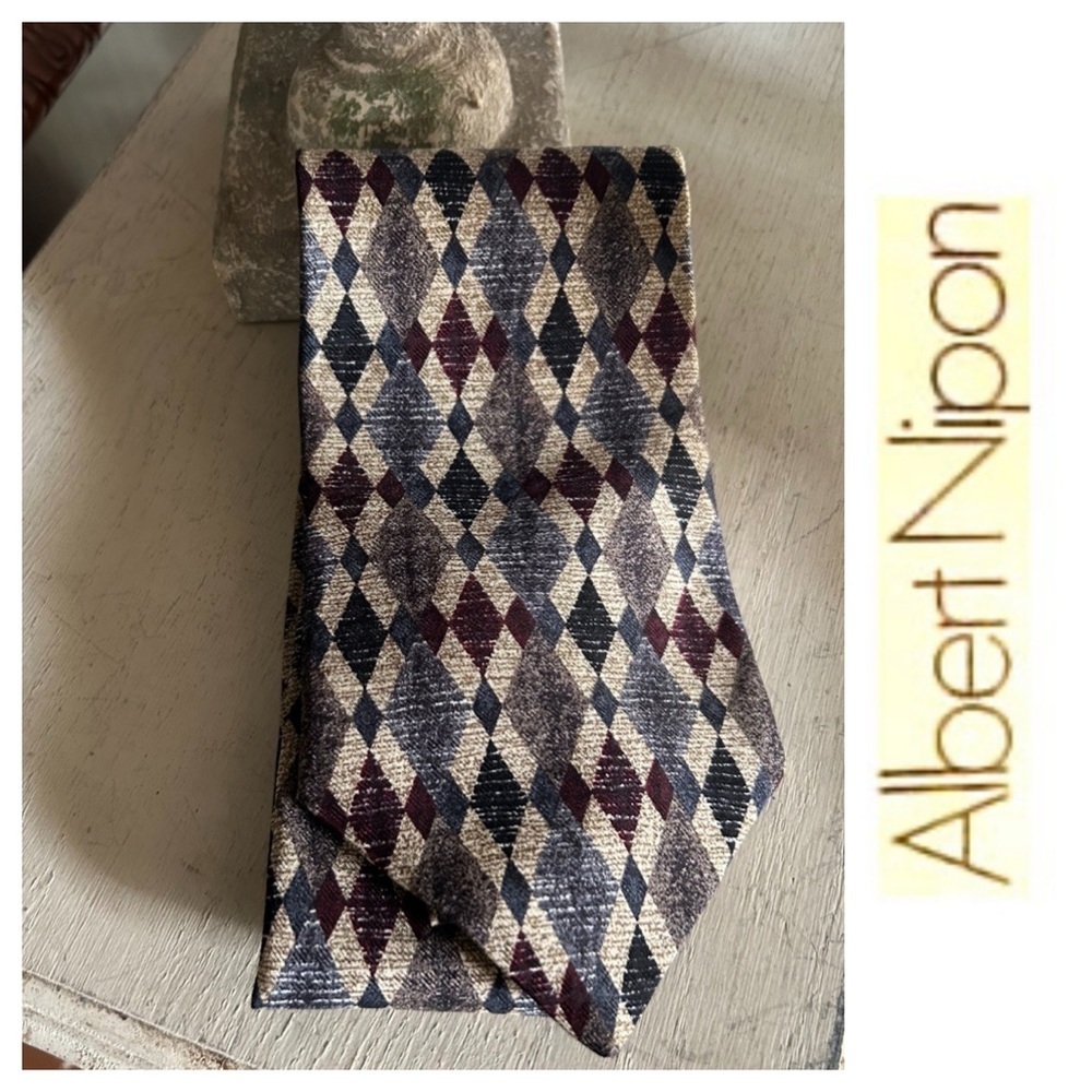 Vintage Silk Extra Long Necktie